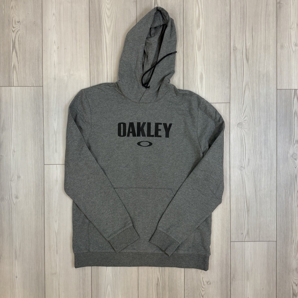 Oakley Men's B1B Pullover Hoodie Black Out Heather Grey Large‎ 100% Cotton